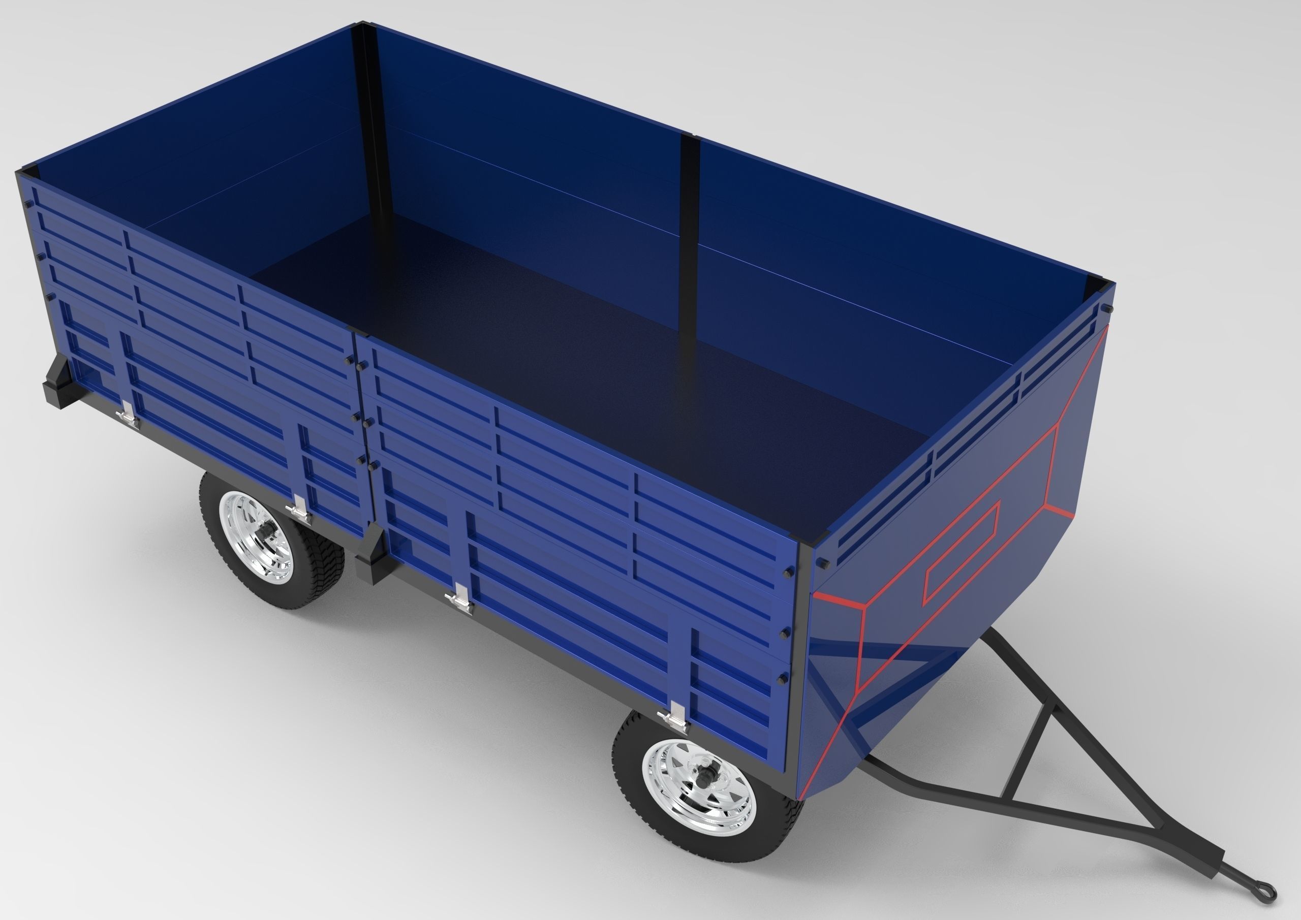 Tractor Trailer 3D model_12