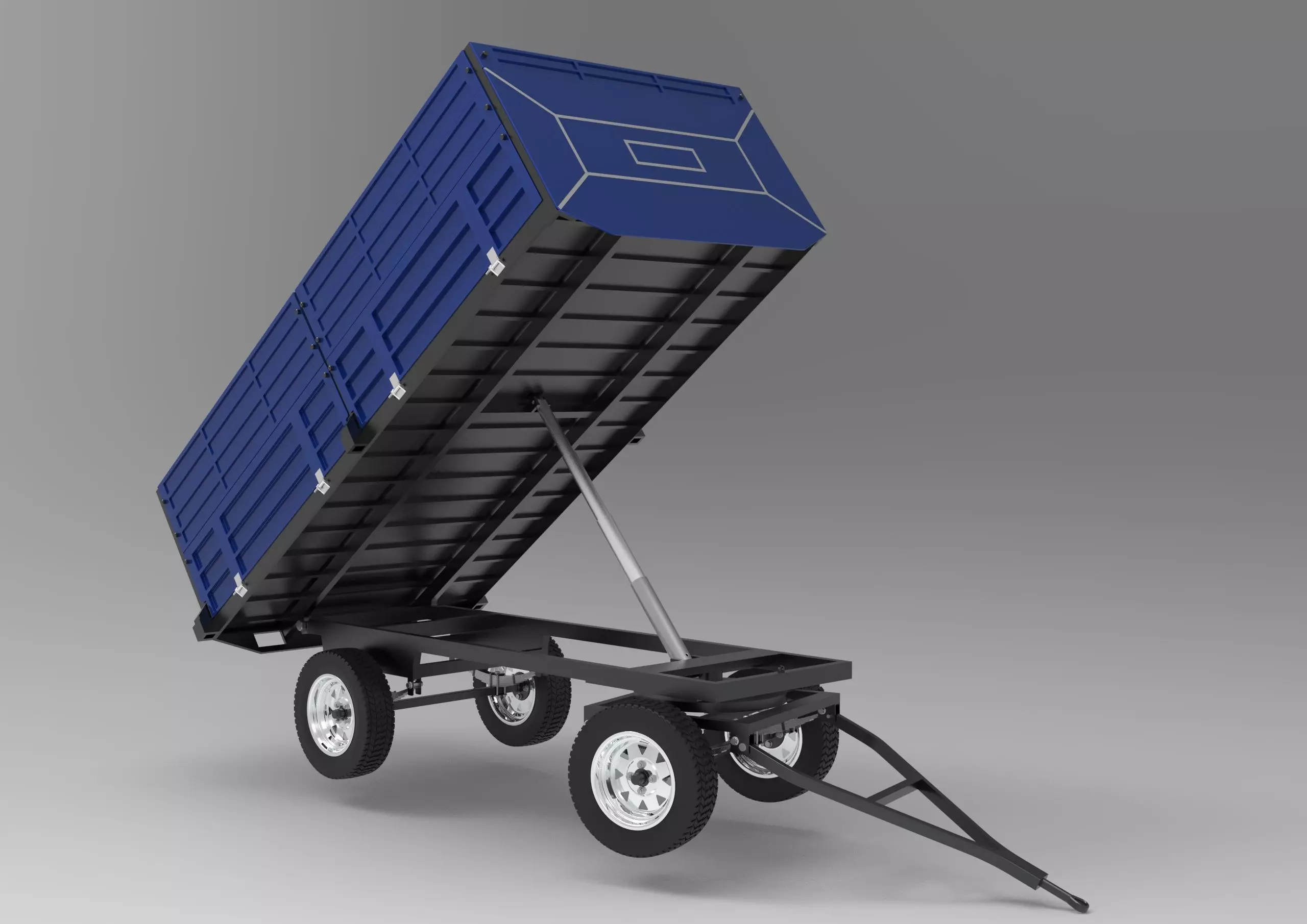 Tractor Trailer 3D model_0