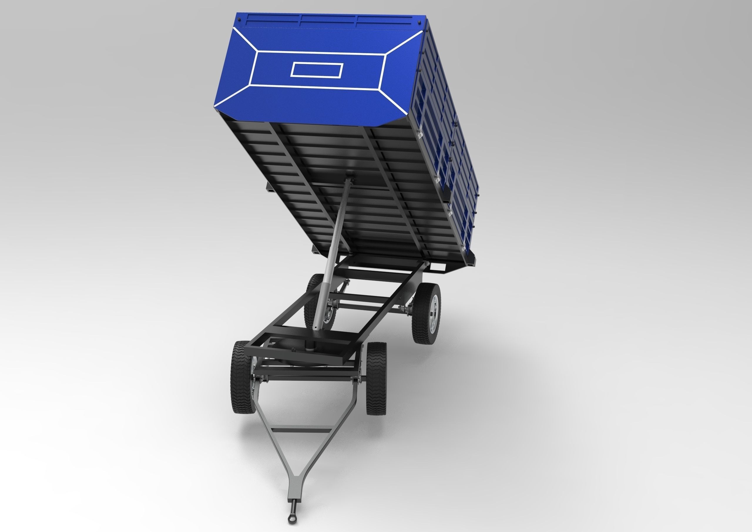 Tractor Trailer 3D model_2