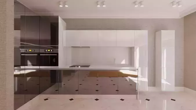 kitchen and studio interior design