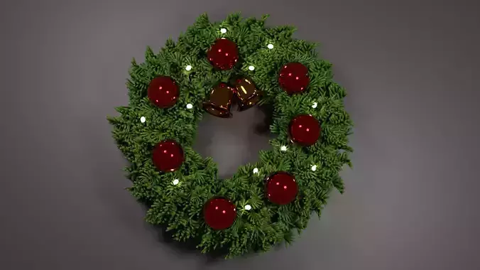 Christmas wreath 3D model