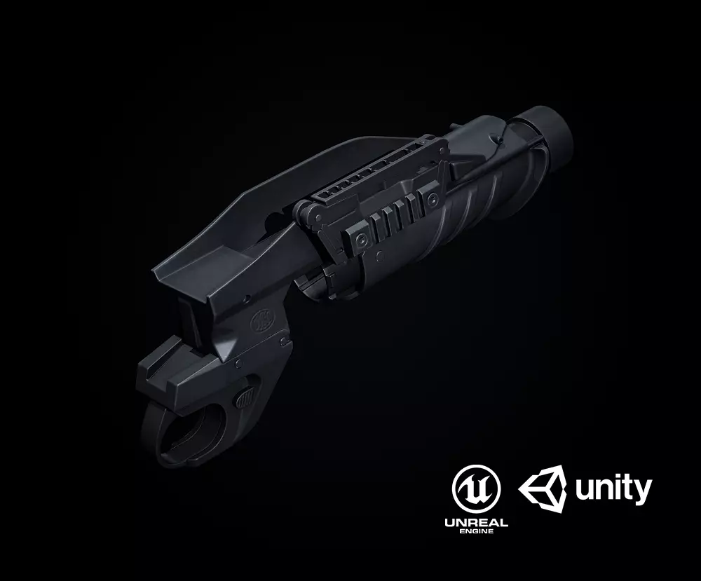 FN GL1 PBR Free low-poly 3D model_0