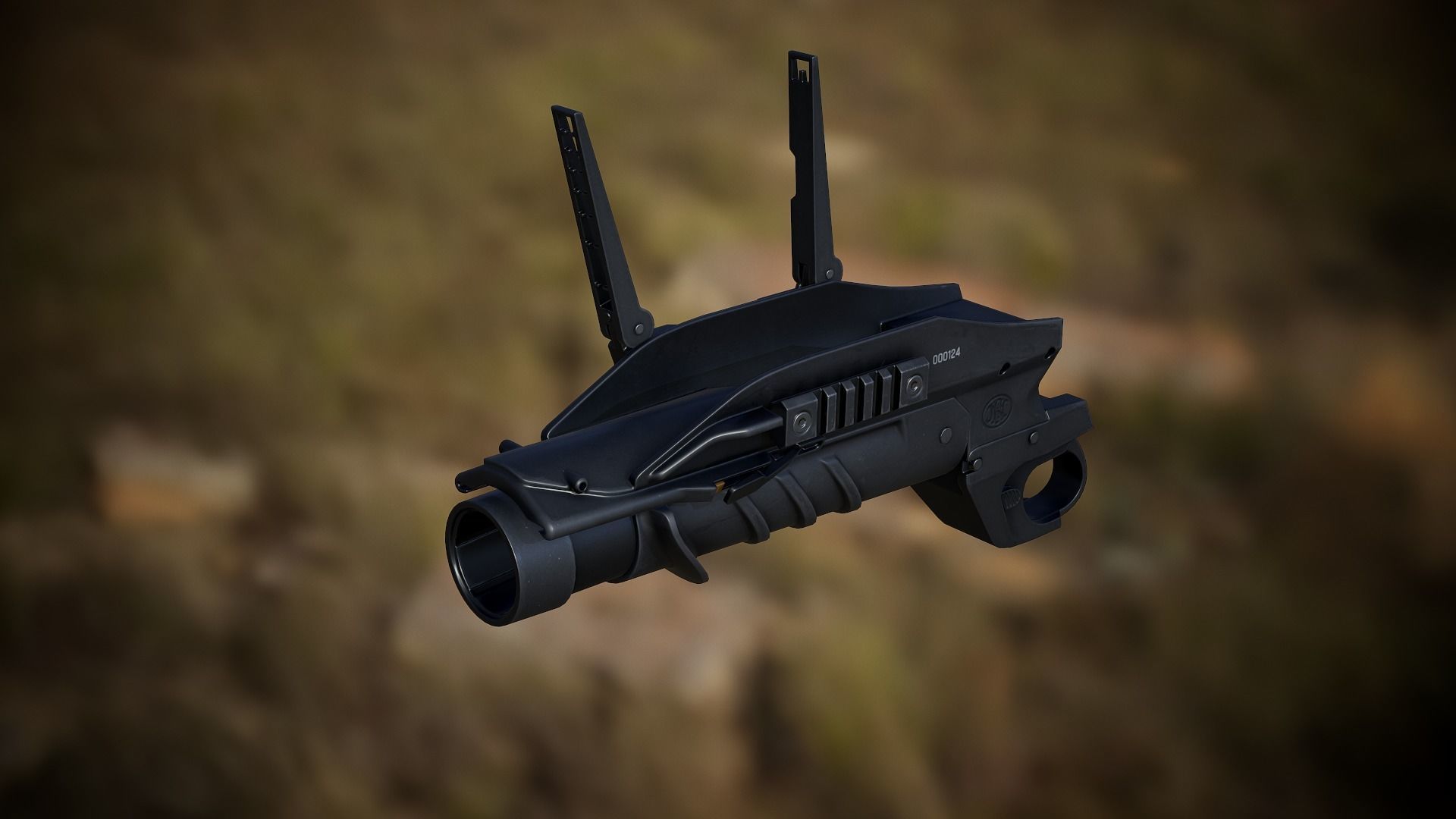 FN GL1 PBR Free low-poly 3D model_1