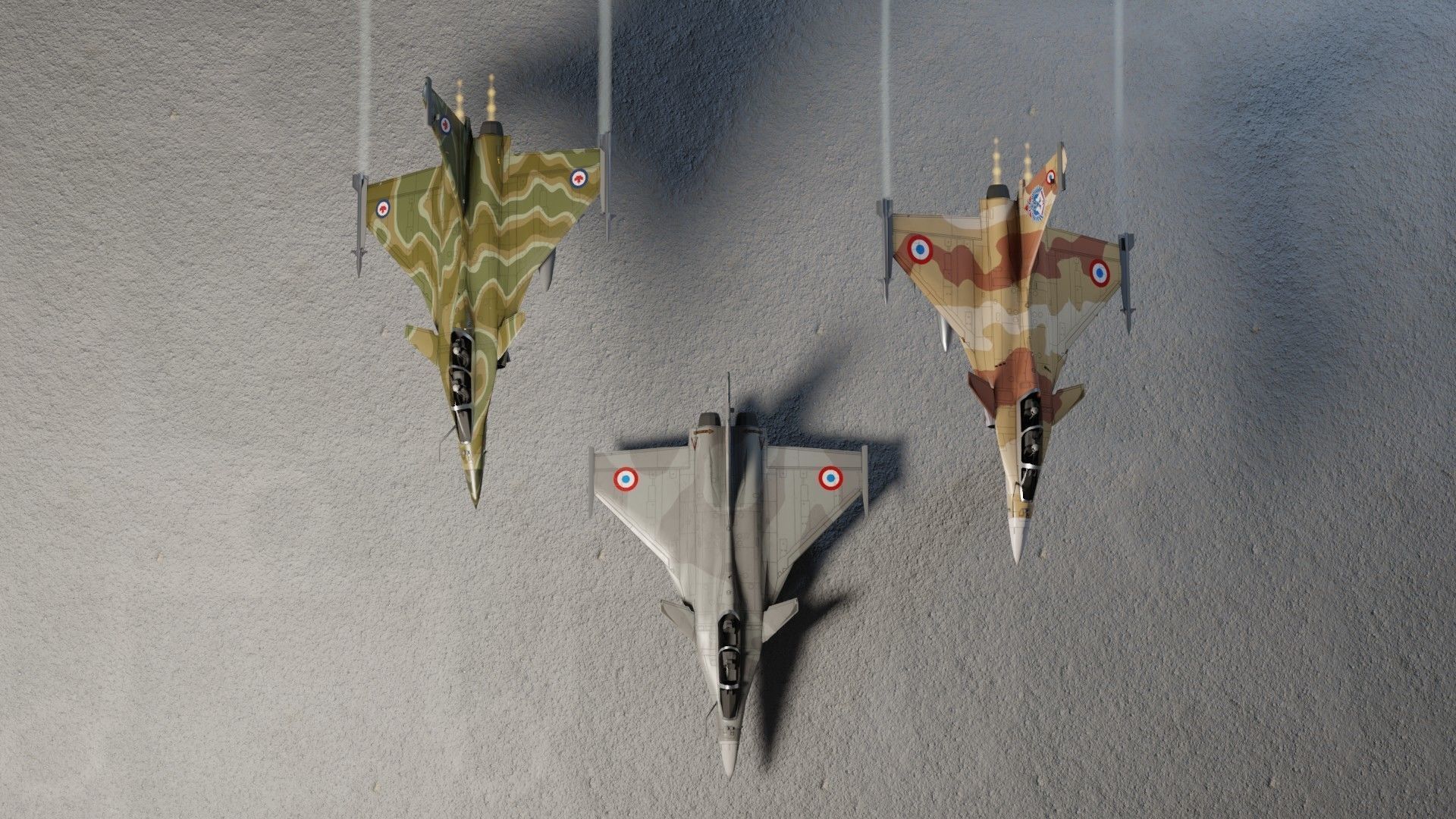 Dassault Rafale jet fighter Low-poly 3D model_6