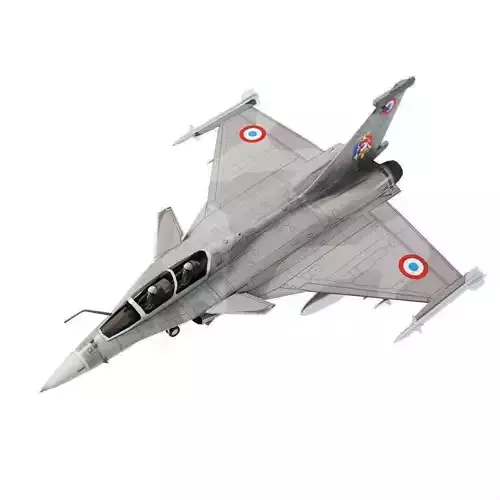 Dassault Rafale jet fighter Low-poly 3D model