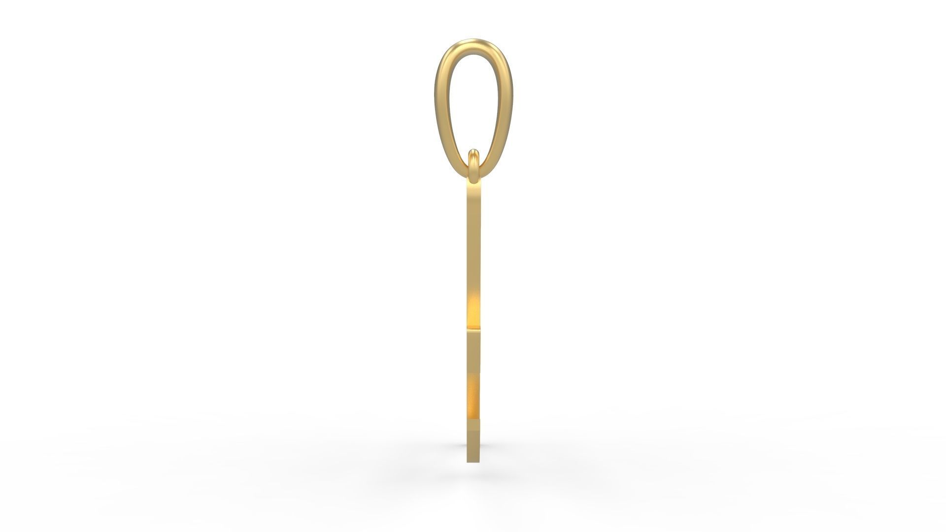 Initial Letters Pendant Brush Script A 3D print model_2