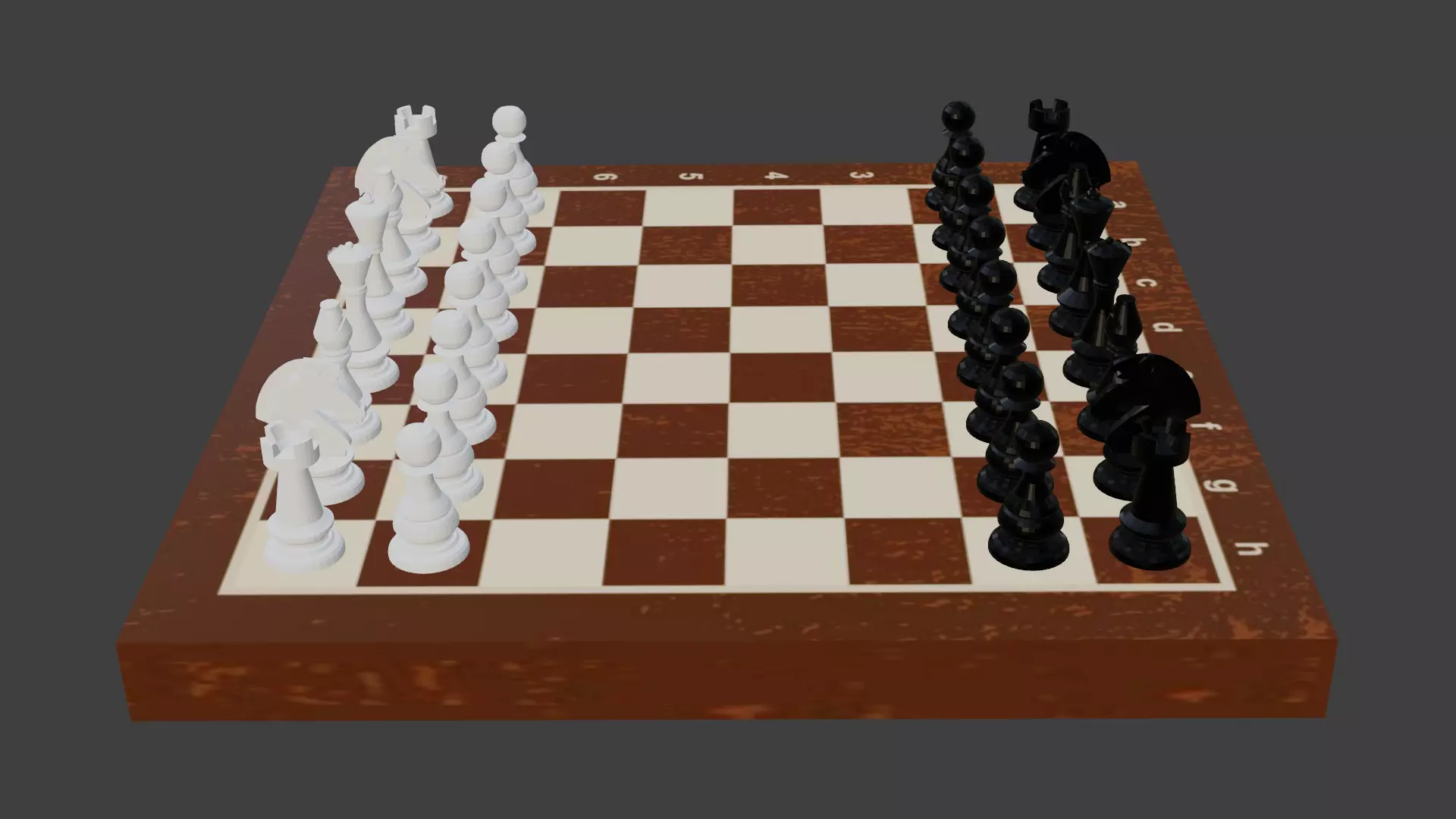 Chess Set Free Model Free low-poly 3D model