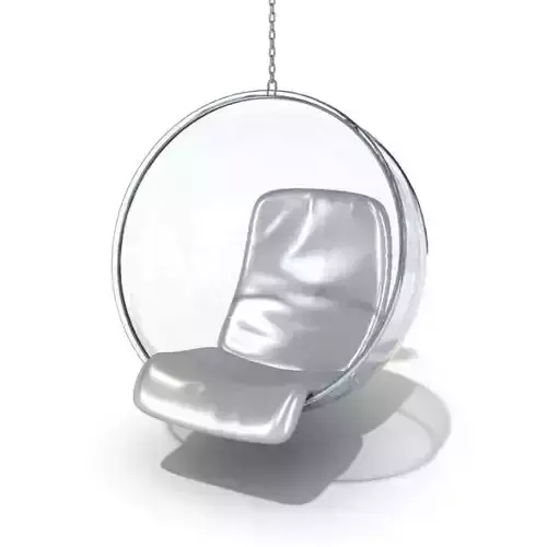 Retro Silver Chair Swing 3D model