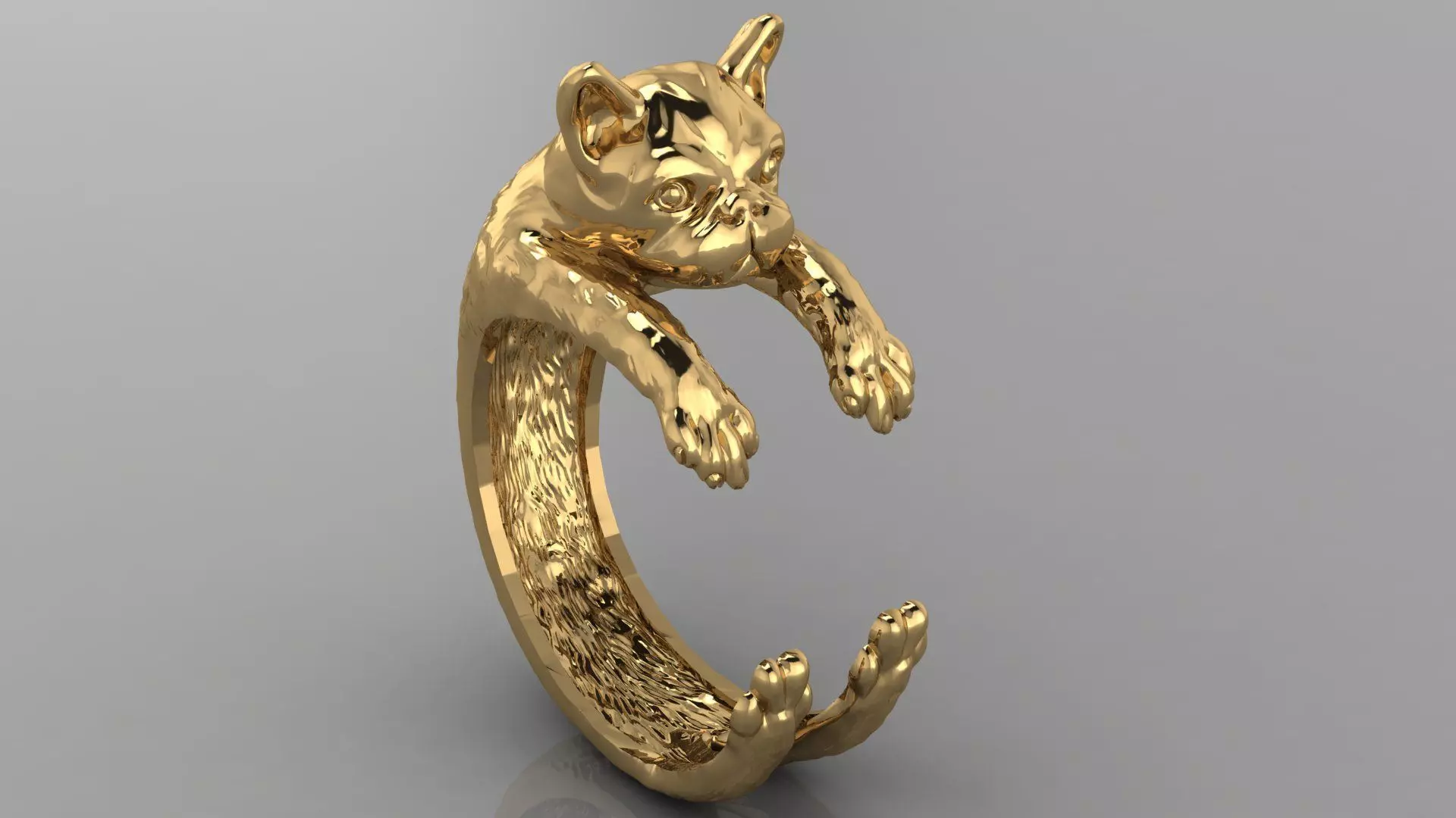 dog ring 3D print model_0