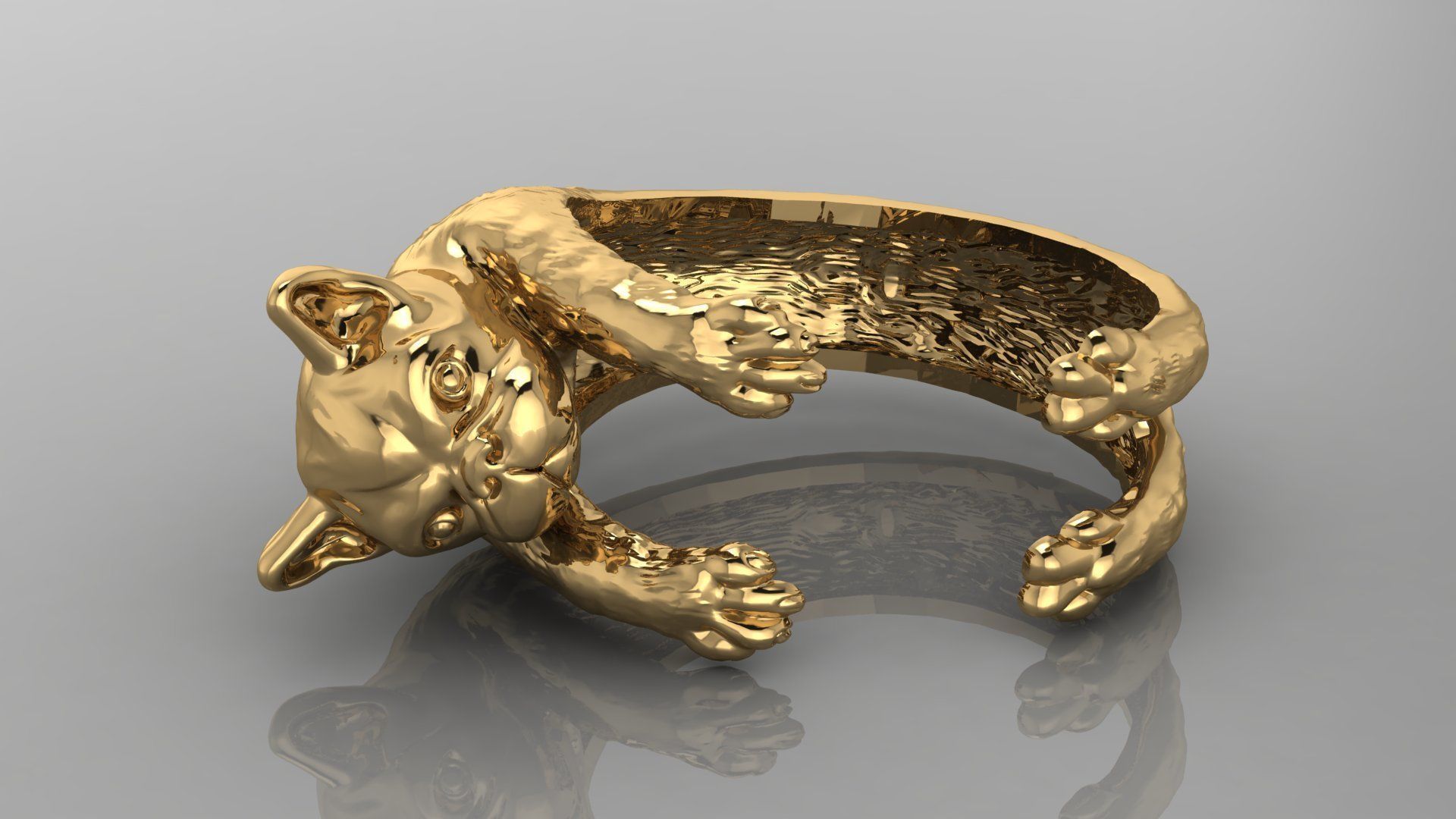 dog ring 3D print model_2