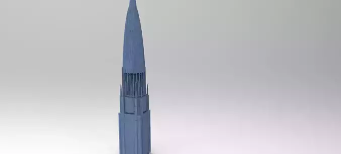 Sci fi City Dome thin towers