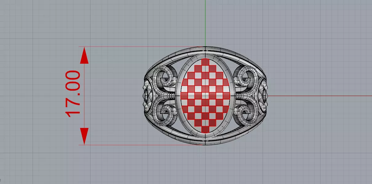 man woman ring 3D print model_0