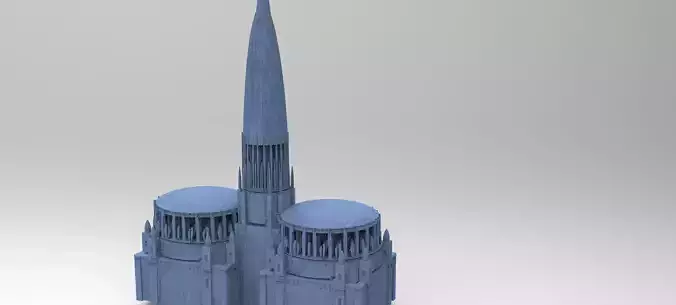 Sci fi City Dome palace 3 models 