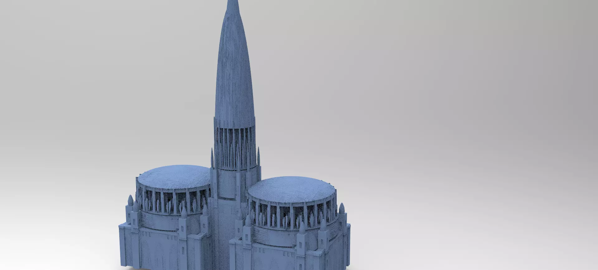 Sci fi City Dome palace 3 models 3D model