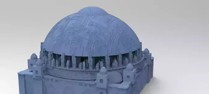 Sci fi City Dome palace big