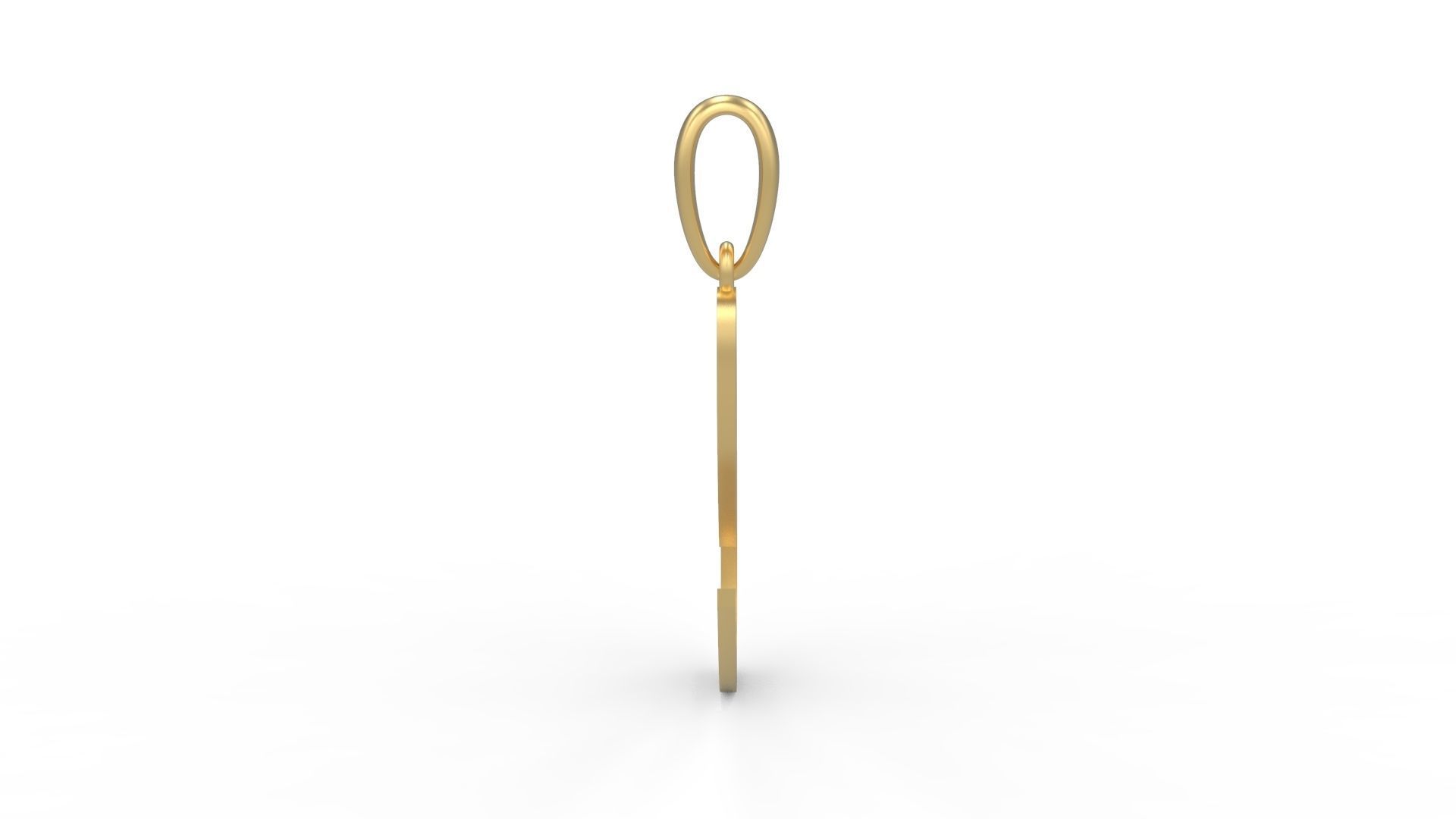 Initial Letters Pendant Brush Script C 3D print model_2