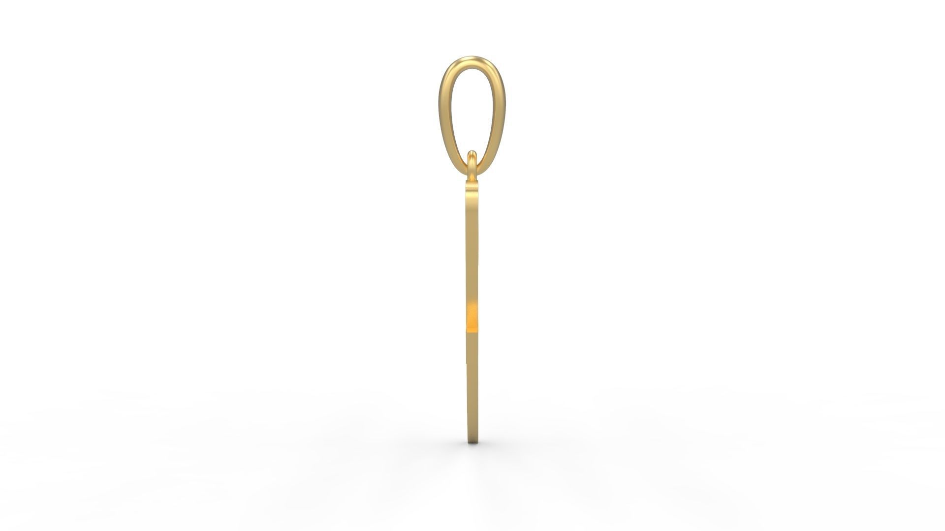 Initial Letters Pendant Brush Script F 3D print model_2