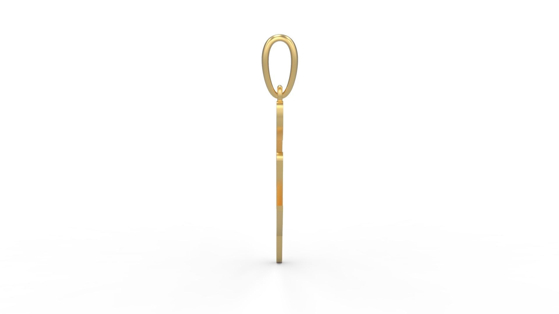 Initial Letters Pendant Brush Script G 3D print model_2