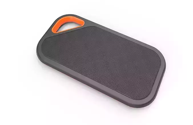 SanDisk 2TB Extreme PRO Portable SSD Low-poly 3D model SanDisk 2TB Extreme PRO Portable SSD Low-poly 3D model