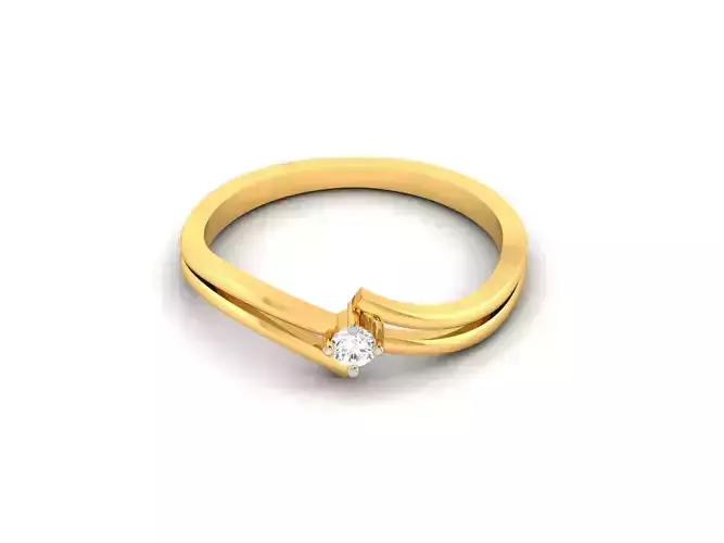 Women Diamond Ring 3dm render details
