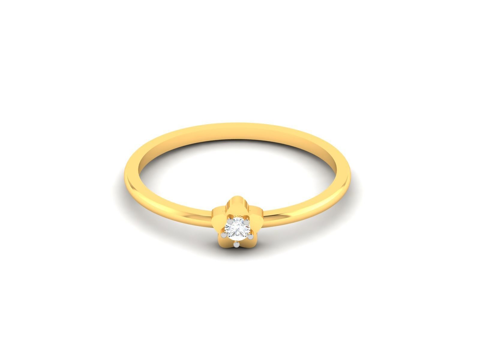Women Diamond Ring 3dm render details 3D print model_7