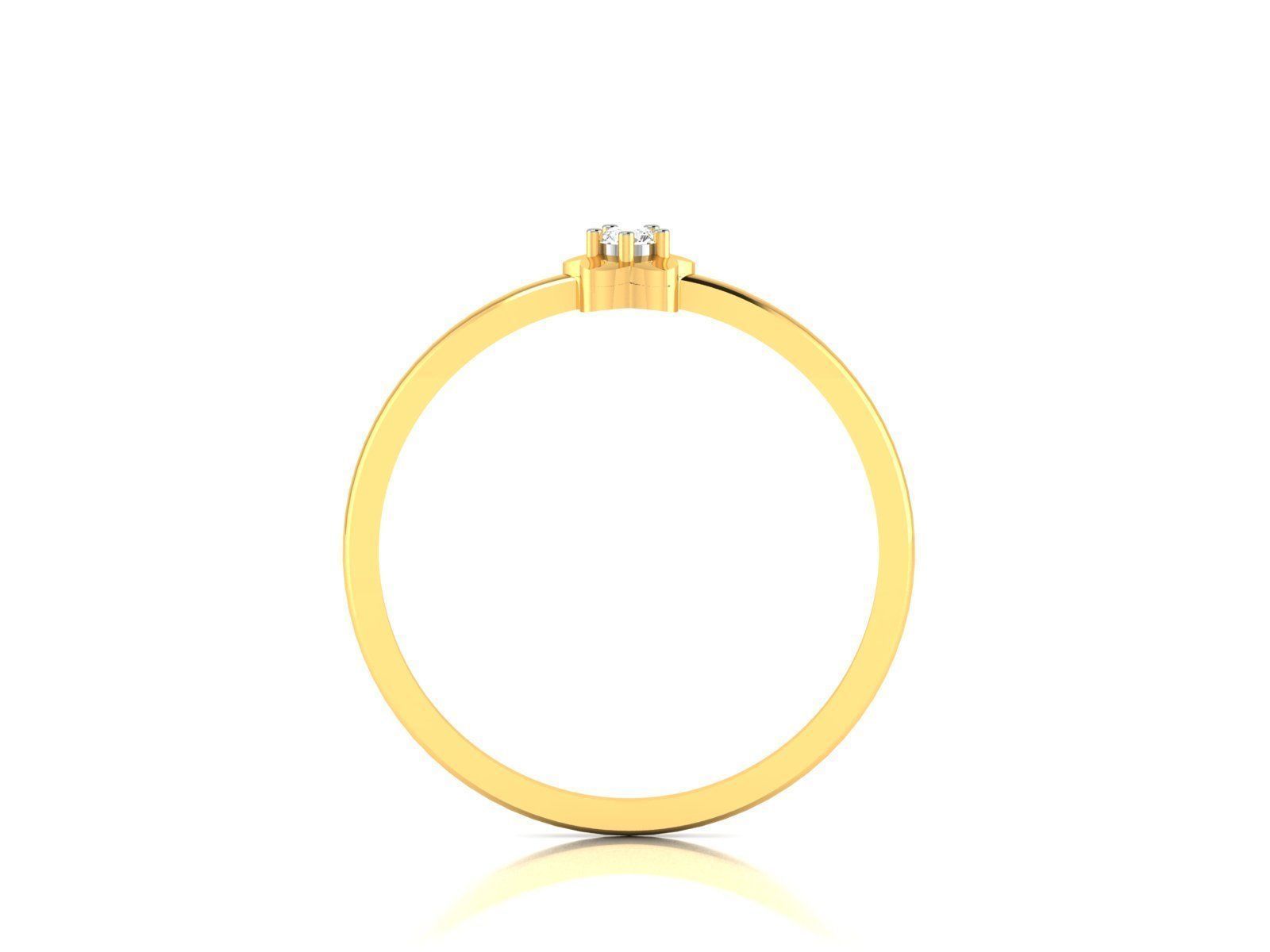 Women Diamond Ring 3dm render details 3D print model_3