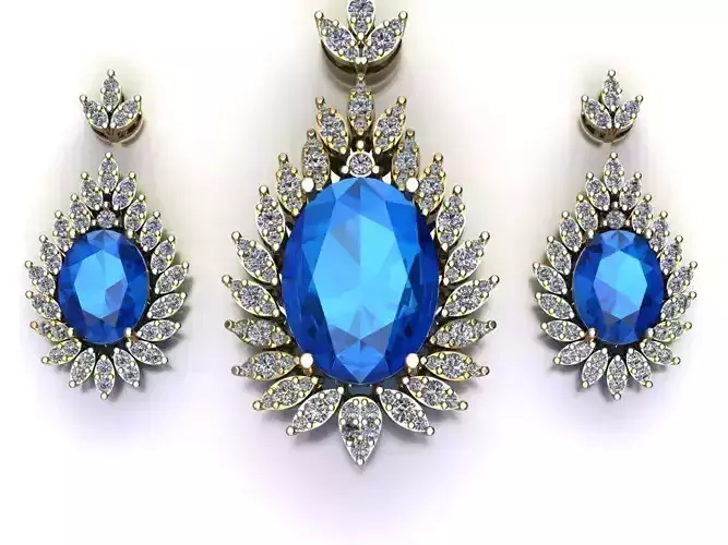 Set S 6 pendant and earring