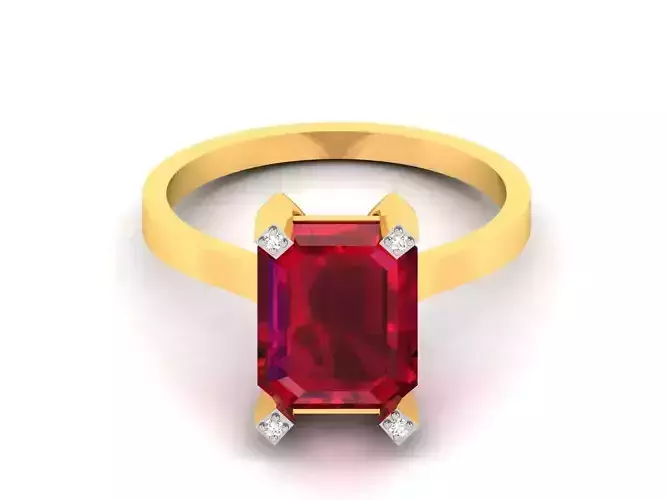 Women Diamond Ring 3dm render details