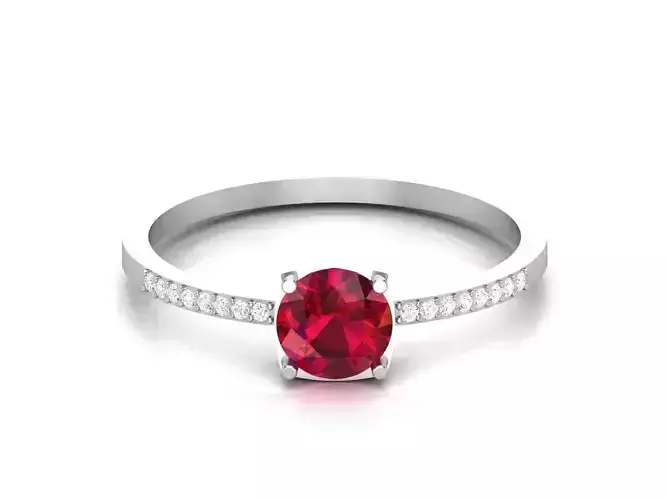 Women Diamond Ring 3dm render details