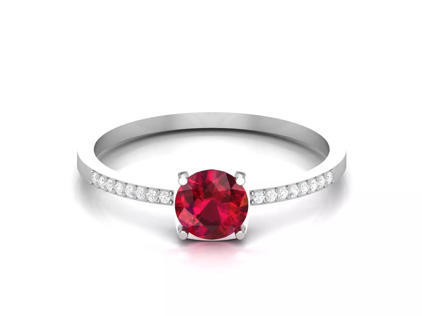 Women Diamond Ring 3dm render details 3D print model_0