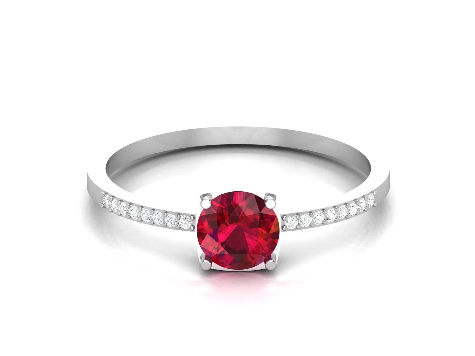 Women Diamond Ring 3dm render details 3D print model_7