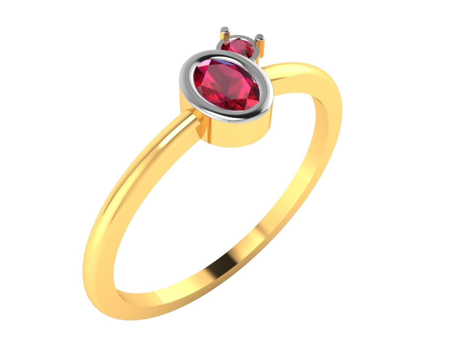 Women Diamond Ring 3dm render details 3D print model_2