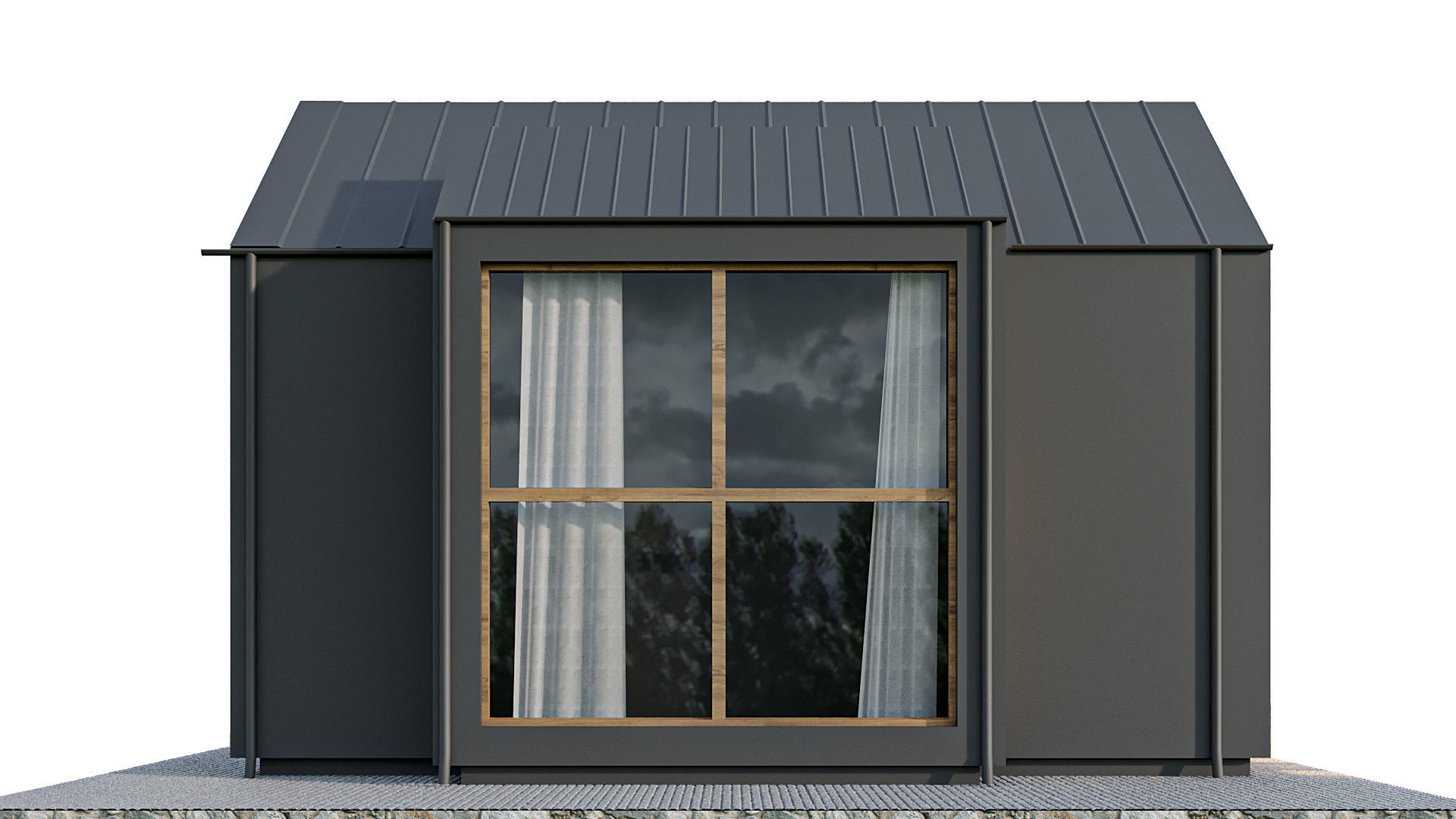 kolleksiya modren house N4 Low-poly 3D model_9