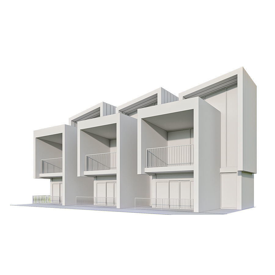 kolleksiya modren house N4 Low-poly 3D model_14