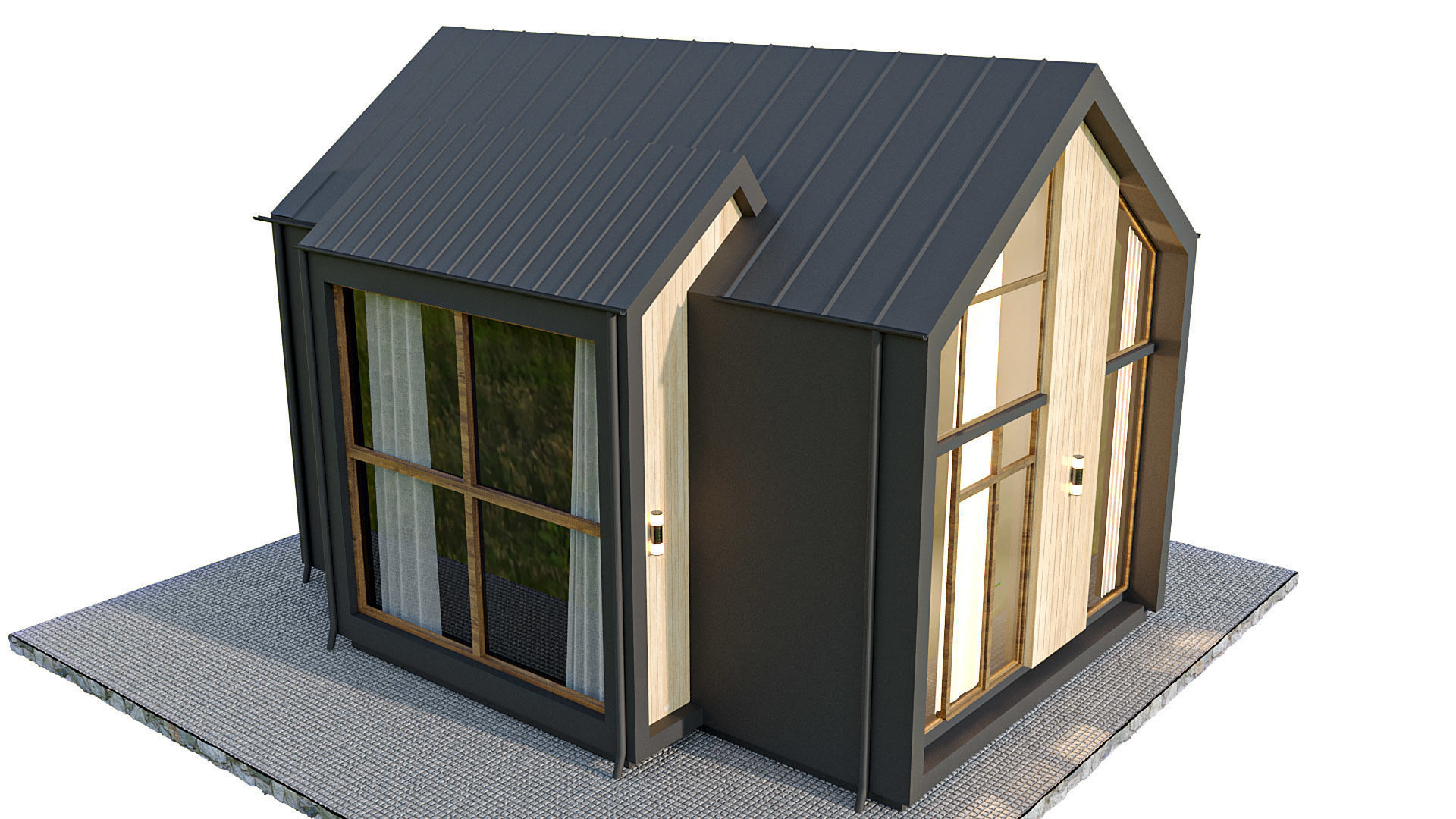 kolleksiya modren house N4 Low-poly 3D model_12