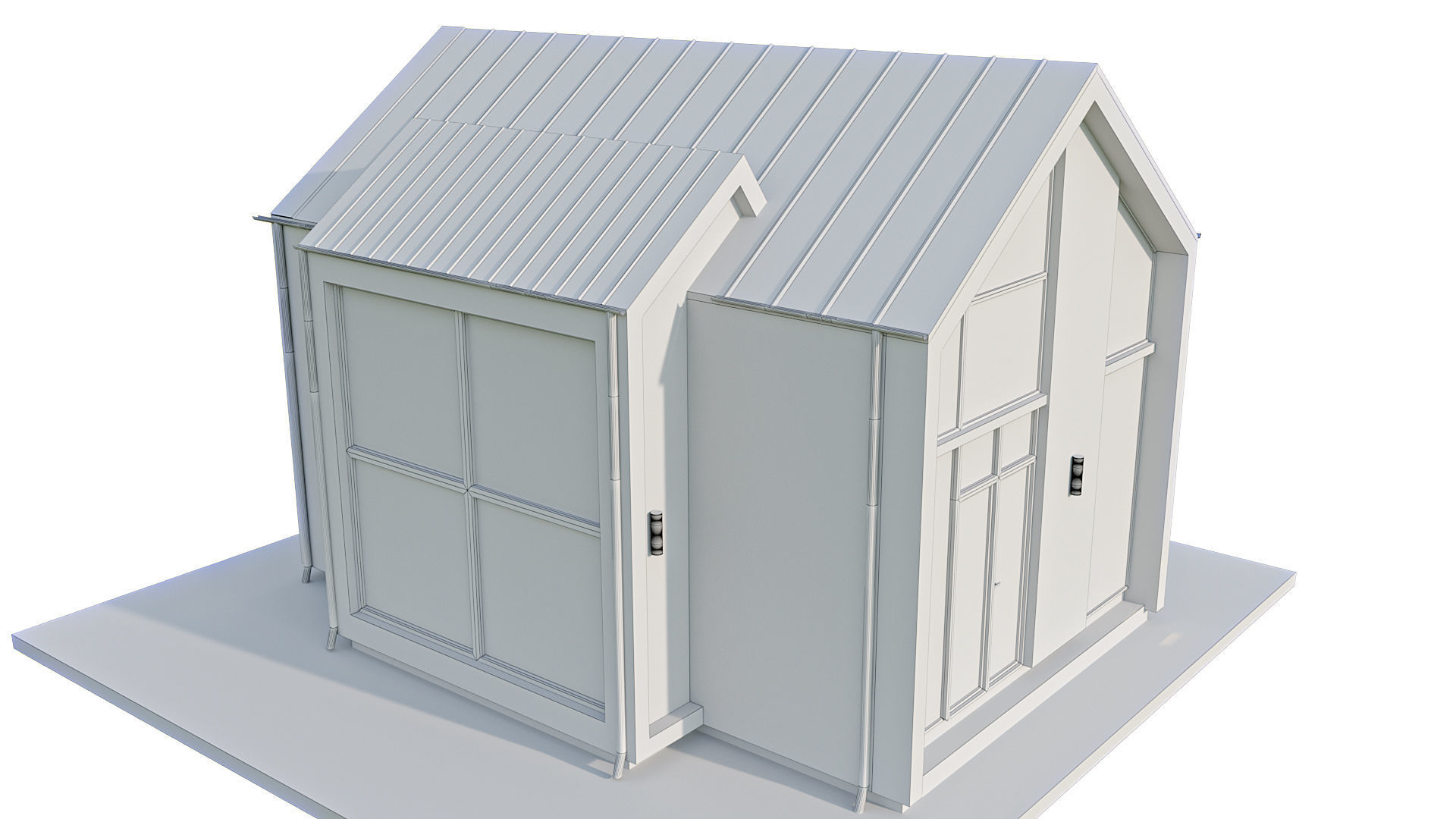 kolleksiya modren house N4 Low-poly 3D model_15