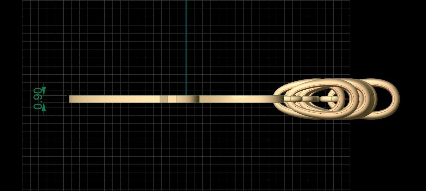 Initial Letters Pendant Brush Script L 3D print model_5