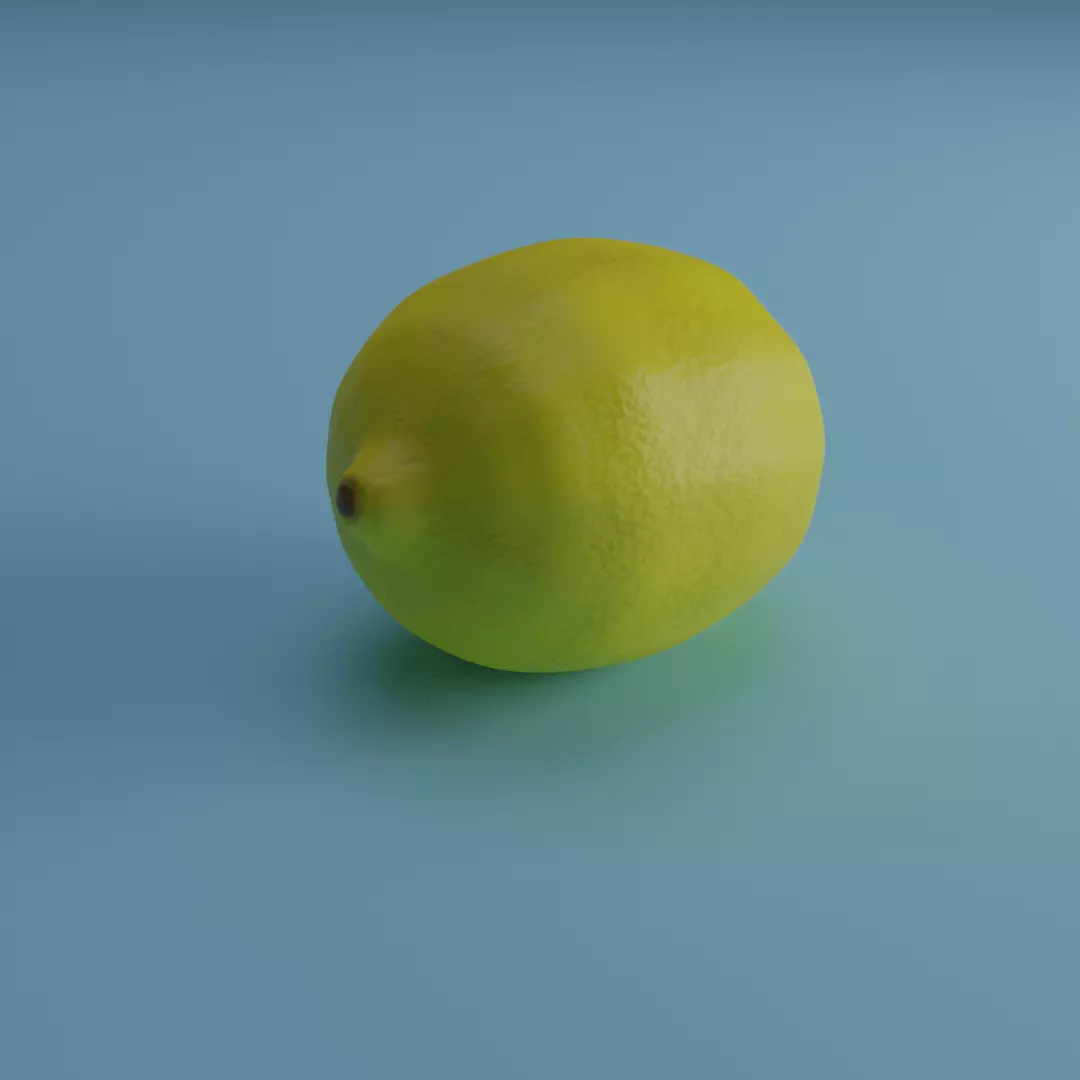 Lemon Model Low-poly 3D model_0