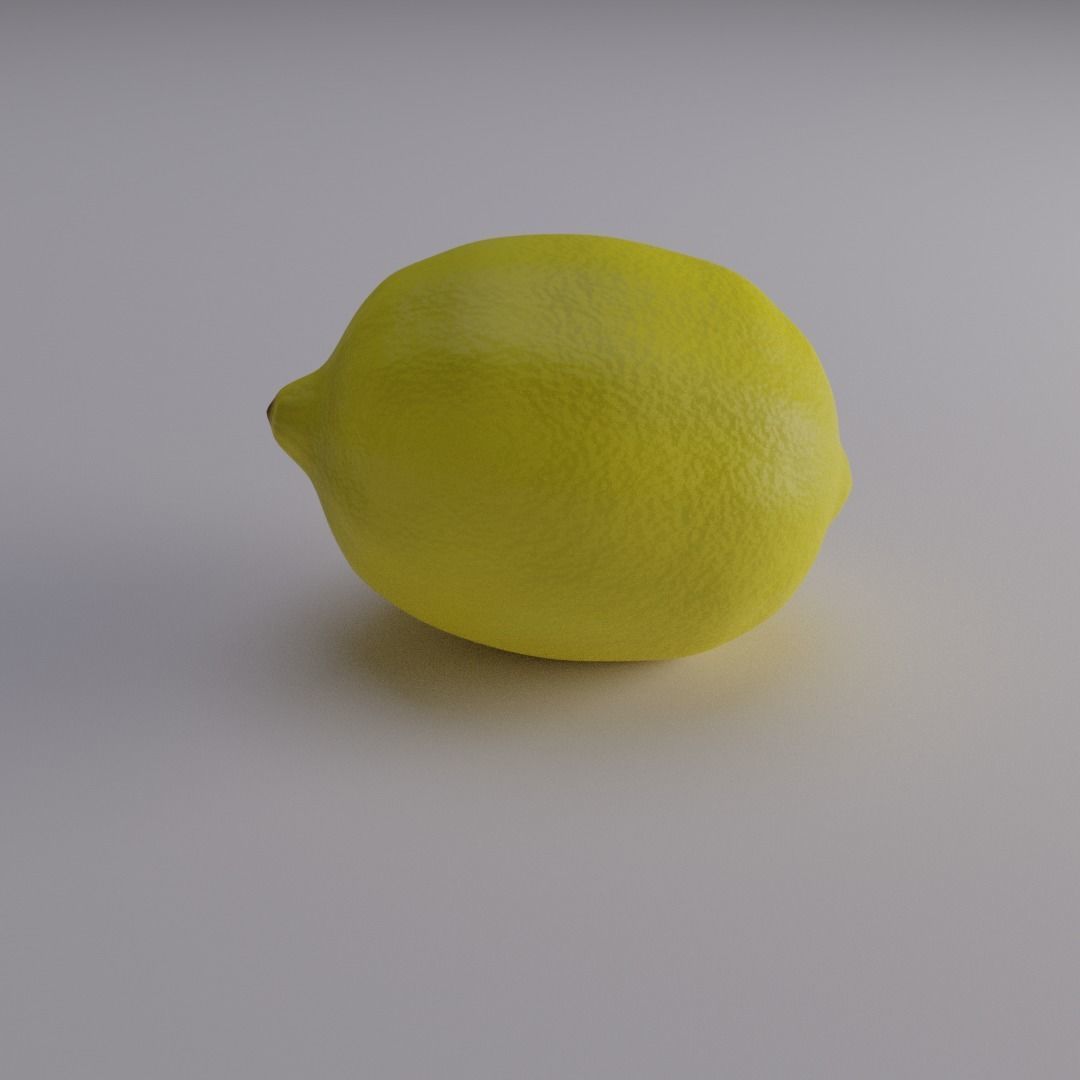 Lemon Model Low-poly 3D model_3