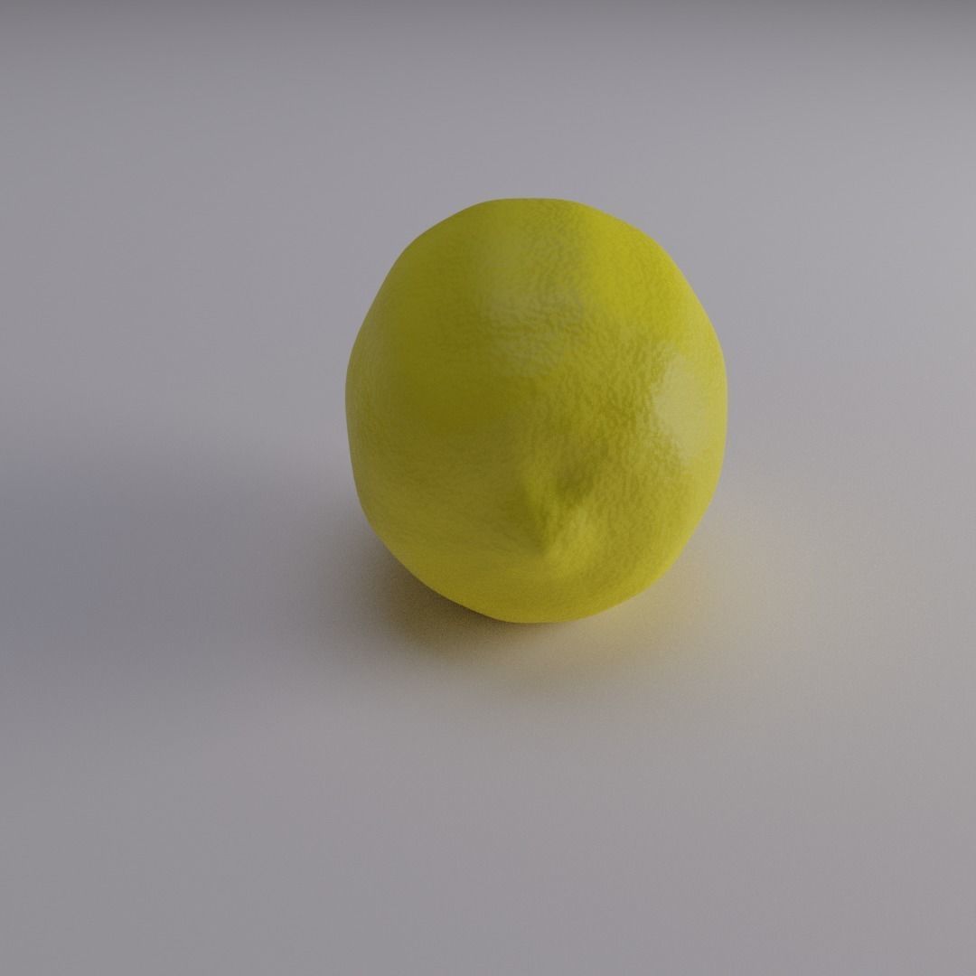 Lemon Model Low-poly 3D model_1