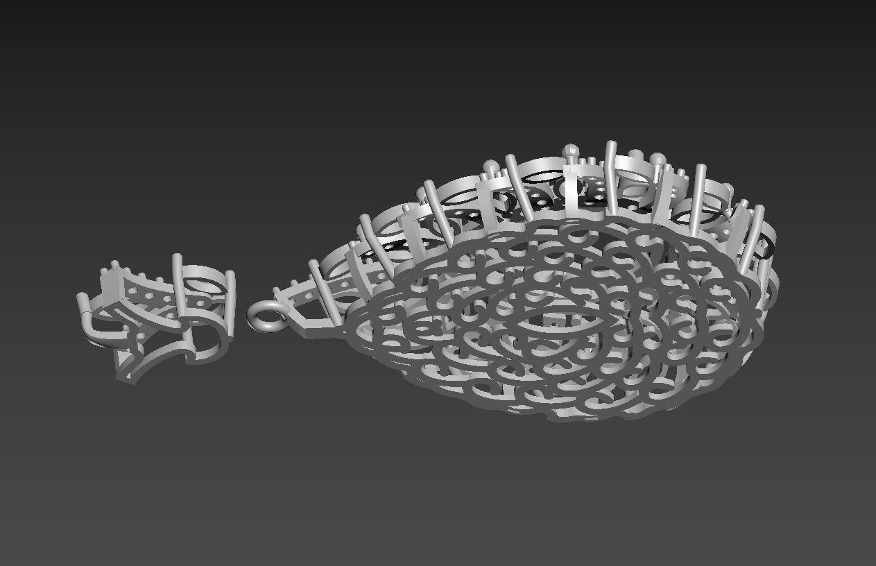 Pendant P 011 3D print model_7