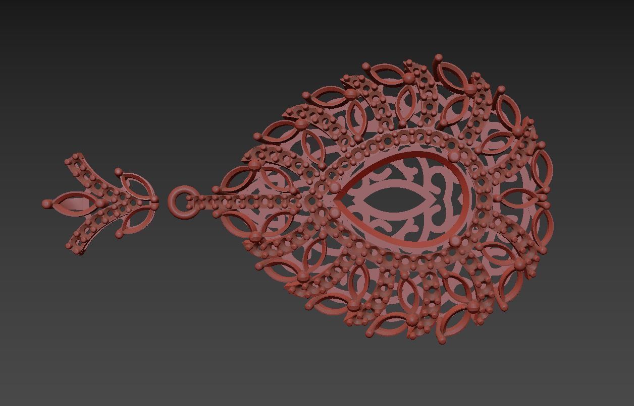 Pendant P 011 3D print model_6