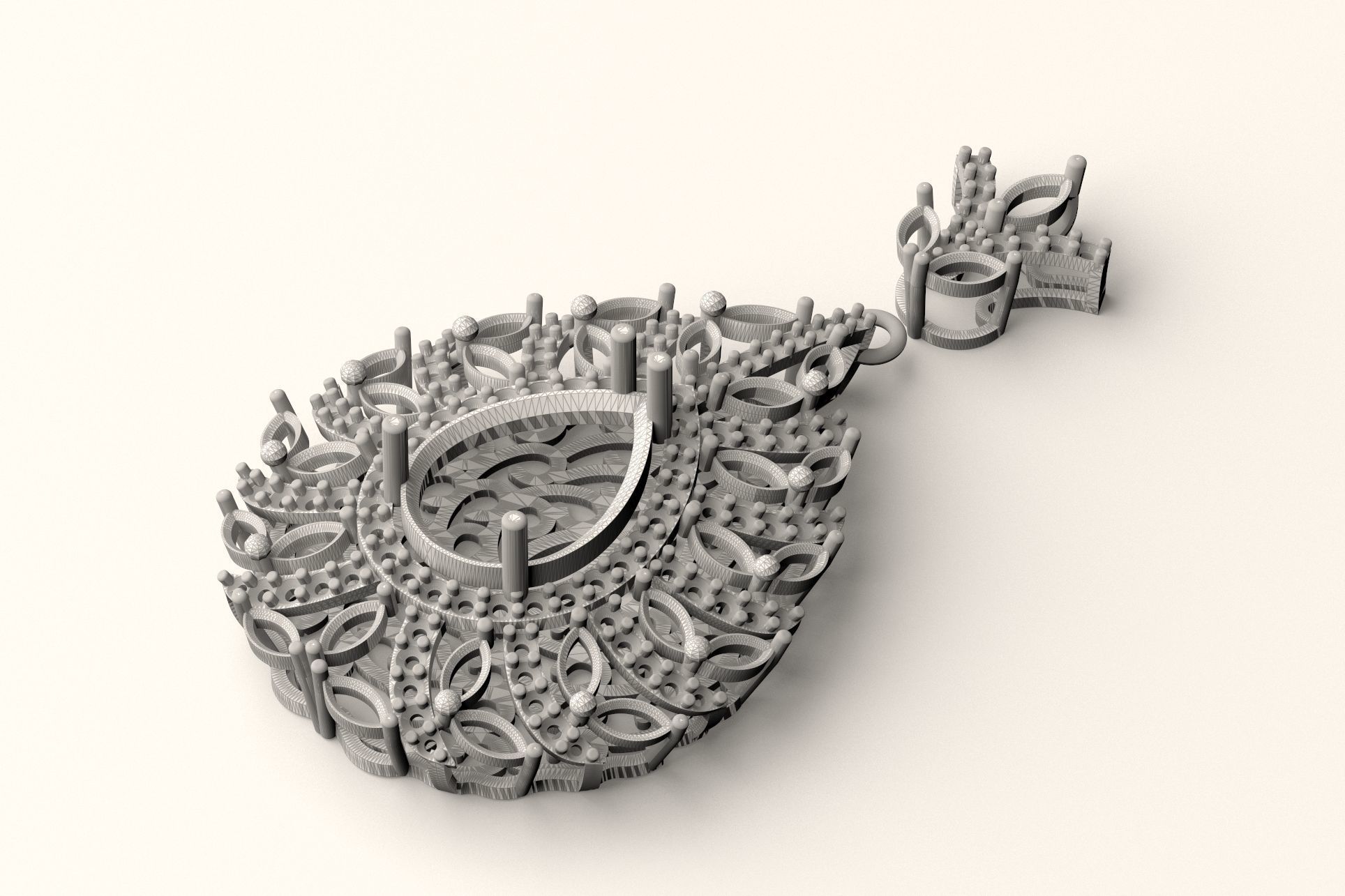 Pendant P 011 3D print model_5