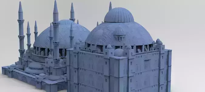 Sci fi structures 2 buildings 3D