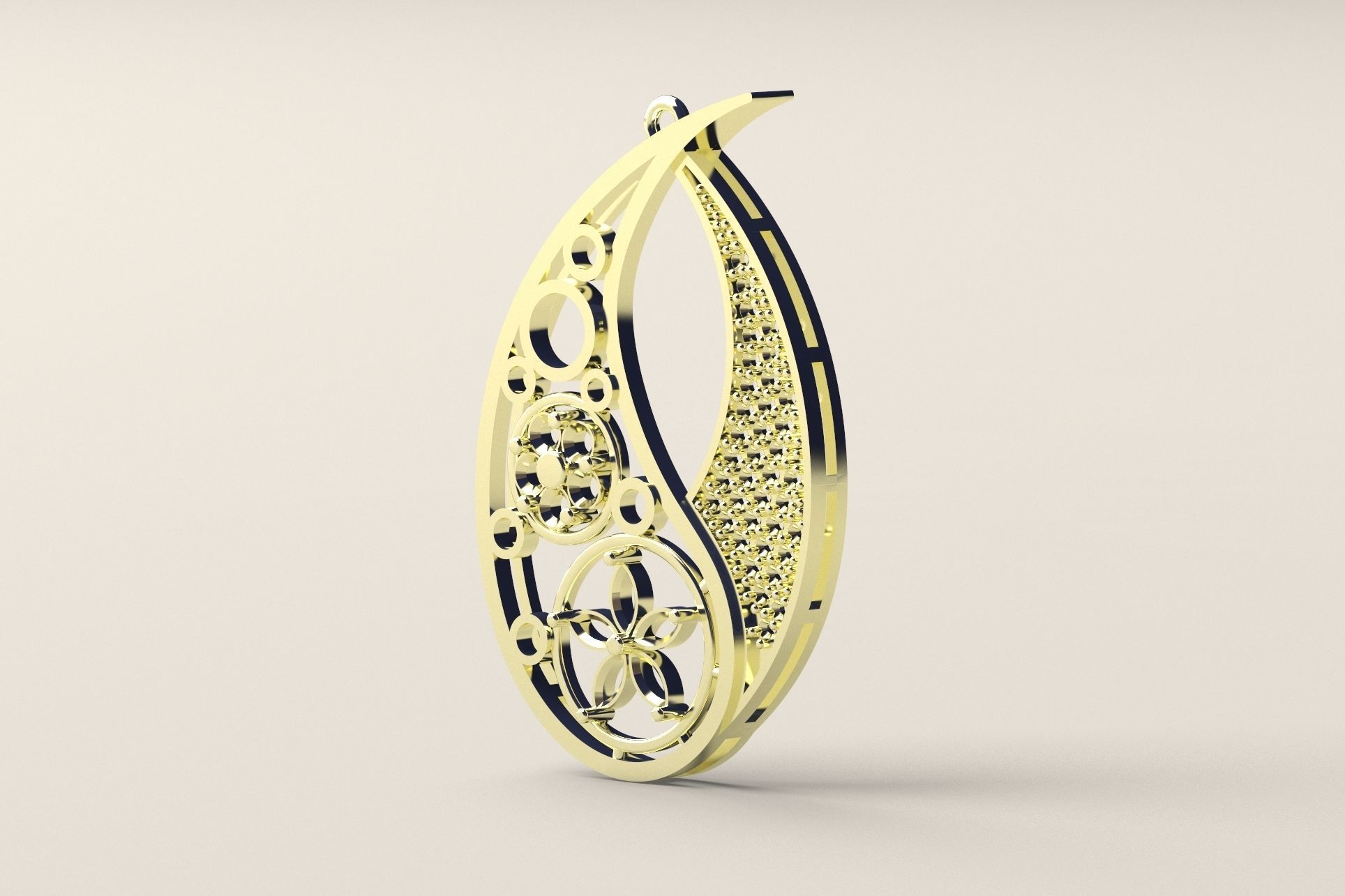 Pendant P 012 3D print model_2