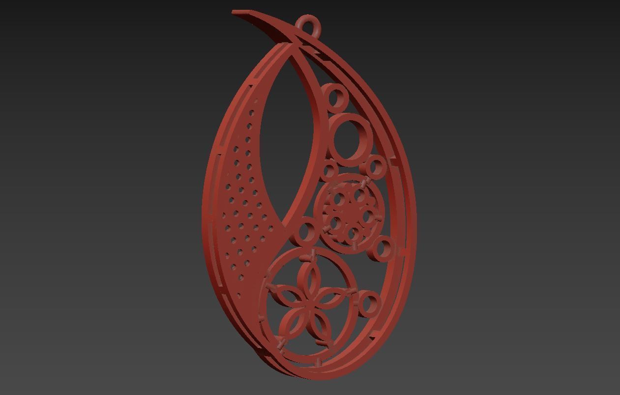 Pendant P 012 3D print model_6