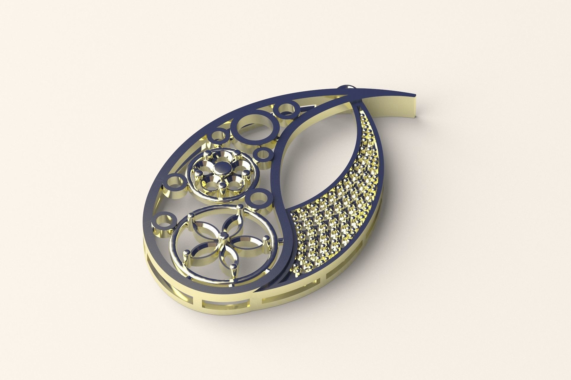 Pendant P 012 3D print model_1