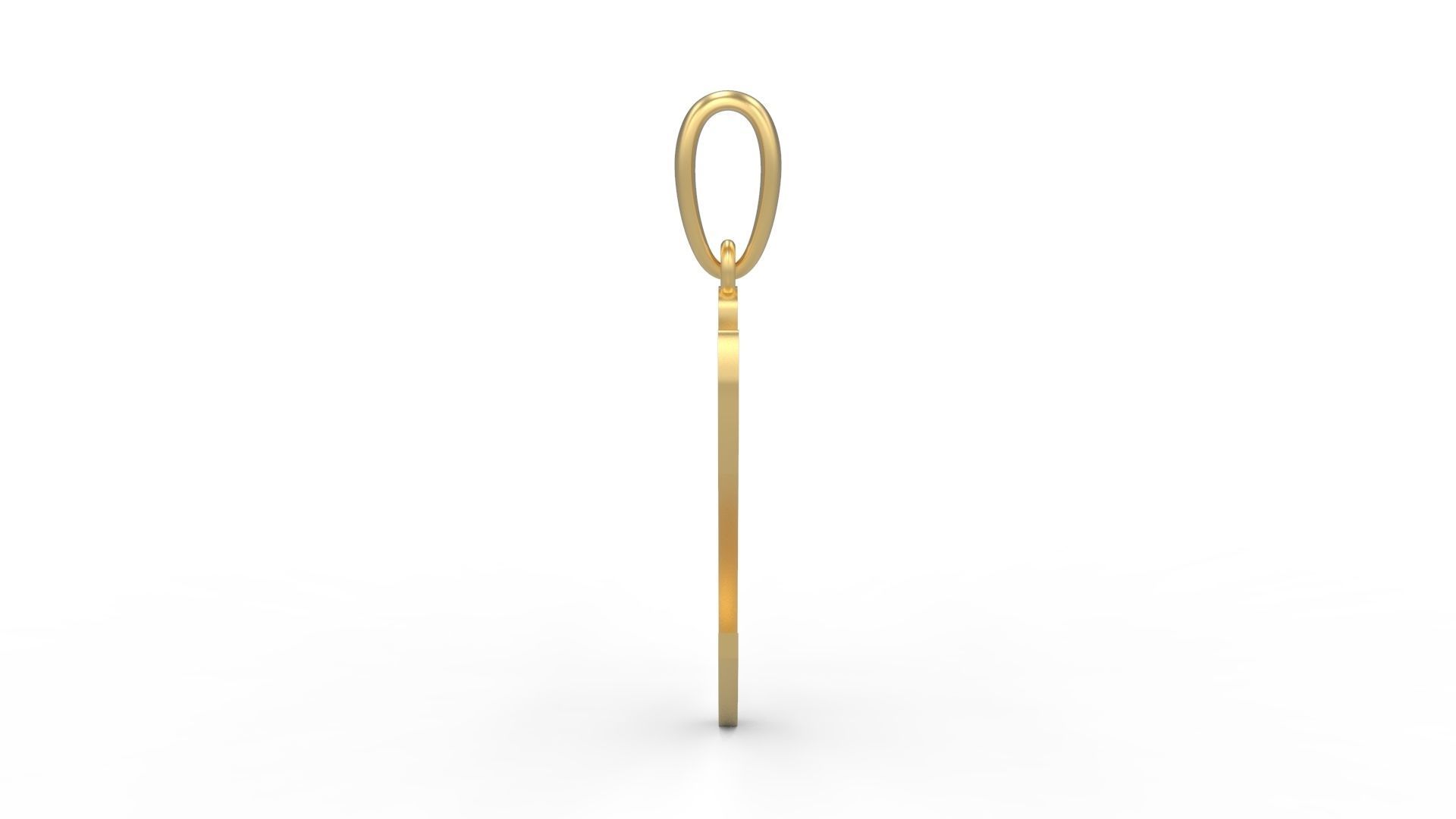 Initial Letters Pendant Brush Script N 3D print model_2