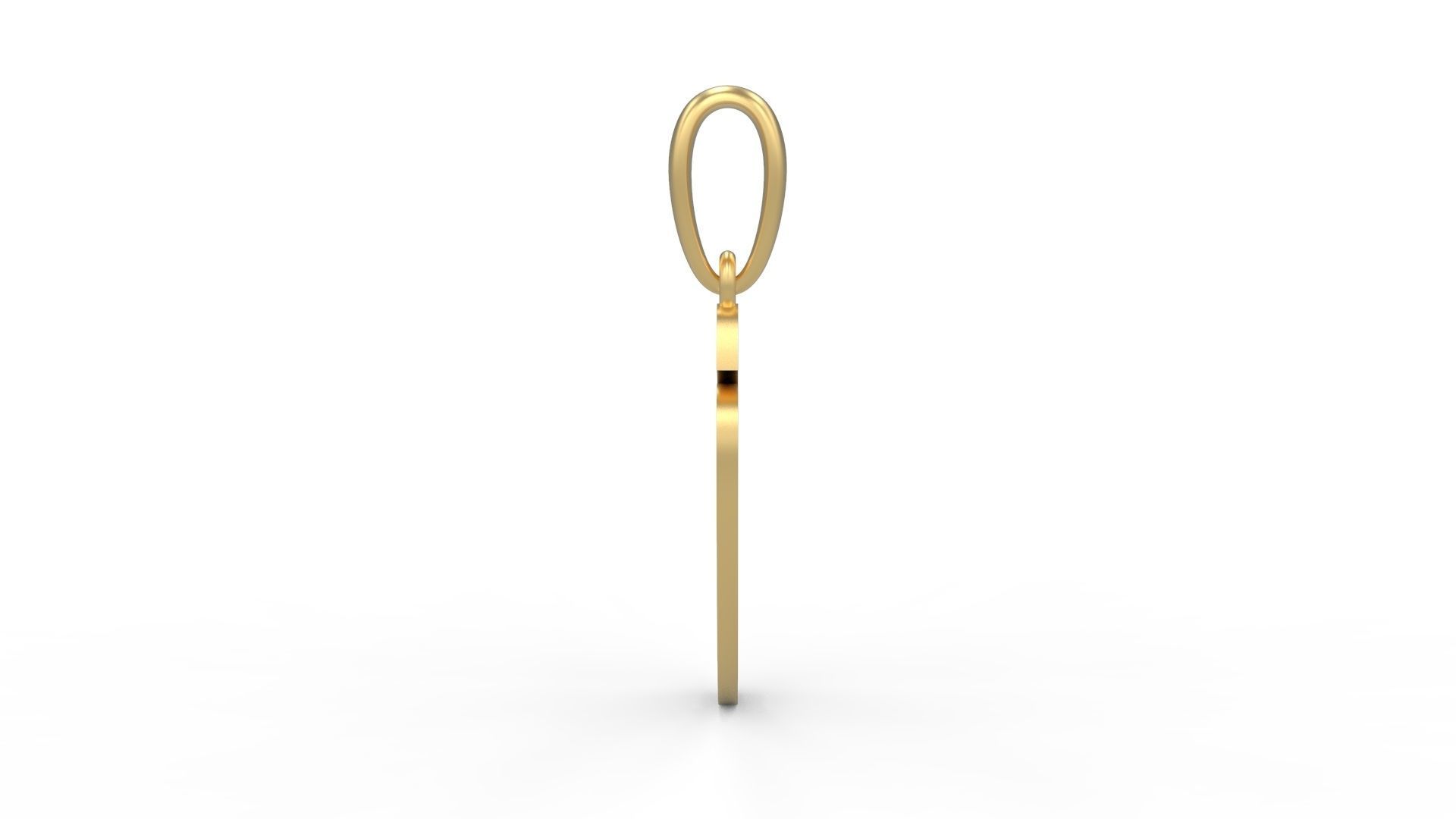 Initial Letters Pendant Brush Script O 3D print model_2