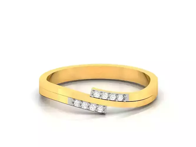 Women Diamond Ring 3dm render details